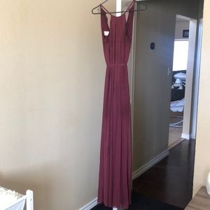 maroon formal dress